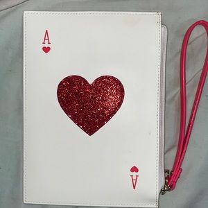 Kate Spade “Ace of Hearts “playing card wristlet